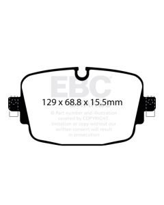 EBC 19-23 Audi RS6 / 19-23 Audi RS7 Rear Yellowstuff Brake Pads - DP42516R