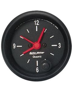 AutoMeter GAUGE CLOCK 2 1/16in. 12HR ANALOG Z-SERIES- AUTO-2632
