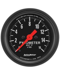 AutoMeter GAUGE PYROMETER (EGT) 2 1/16in. 1600deg.F DIGITAL STEPPER MOTOR Z-SERIES- AUTO-2654