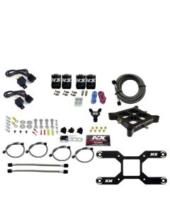 Nitrous Express 4150 Dual Stage Billet Crossbar Nitrous Kit (50-300 & 100-500HP) w/o Bottle - 66042-00