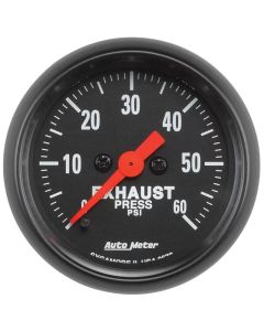 AutoMeter GAUGE EXHAUST PRESS 2 1/16in. 60PSI DIGITAL STEPPER MOTOR Z-SERIES- AUTO-2672