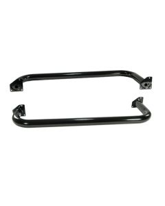 Rugged Ridge 3-In Round Side Steps Black 97-06 Jeep Wrangler - 11590.04