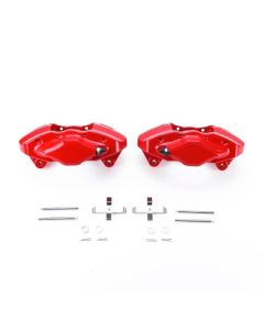Power Stop 08-14 Subaru Impreza Rear Red Calipers w/o Brackets - Pair - S3780
