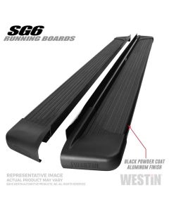 Westin SG6 Black Aluminum Running Boards 74.25 in - 27-64725