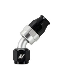 Mishimoto Aluminum PTFE -4AN 45 Degree Fitting Black - MMFT-SW-04P-45