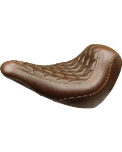 Mustang 18-21 Harley Low Rider, Sport Glide Wide Tripper Solo Seat Diamond Stitch - Brown - 83041