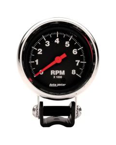 AutoMeter Gauge Tachometer 2-5/8in. 8K RPM Pedestal Traditional Chrome - 2893