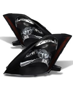 Xtune Nissan 350Z 03-05 Crystal Headlights Xenon/Hid Model Only Black HD-JH-N350Z-HID-BK - 9023989