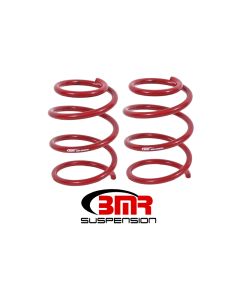 BMR 05-14 S197 Mustang GT Front Handling Version Lowering Springs - Red - SP066R