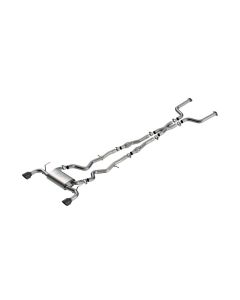 Borla 16-24 Infinity Q50 (Auto V6) S Type Cat Back - Black Chrome Tip - 140977BC