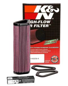 K&N 07-12 Ducati 1098/1098S/1098R/848 848/1198S/Streetfighter/848 Evo/Diavel Replacement Air Filter - DU-1007