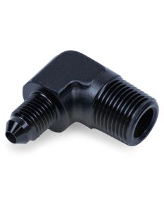 Snow Performance 3/8in NPT to 4AN Elbow Water Fitting (Black) - SNO-808-BRD