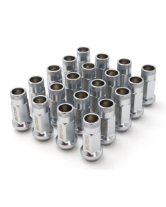 Wheel Mate 12x1.25 48mm Muteki SR48 Satin Silver Open End Lug Nuts - 32905SS