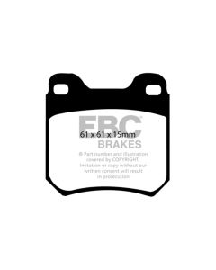 EBC 98 Saab 9-3 2.0 Turbo Yellowstuff Rear Brake Pads - DP4675R