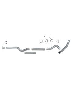 Diamond Eye KIT 4in CB MFLR RPLCMENT PIPE SGL AL: 01-05 CHEVY/GMC 6.6L 2500/3500 - K4110A-RP