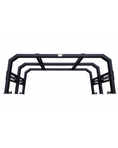 Fishbone Offroad 20+ Jeep Gladiator Bed Rack Full Tackle Rack - Black Powdercoat - FB21219