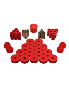 Energy Suspension 55-75 Jeep CJ5/CJ6 Red Hyper-Flex Master Bushing Set - 2.18104R