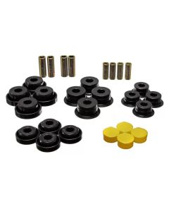 Energy Suspension 97-06 Jeep Wrangler TJ Blk Rear Control Arm Bushings (Must reuse OEM Outer Shells - 2.3107G