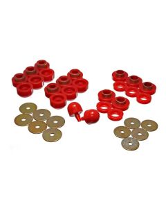 Energy Suspension 97-06 Jeep Wrangler YJ & TJ Red Body(cab) Mount Set - 2.4107R