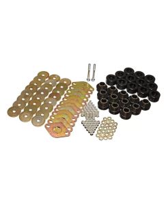 Energy Suspension Body Mount Set W/Hardware - Black - 2.4109G
