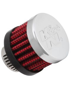 K&N Rubber Base Crankcase Vent Filter - 0.55in Flange ID 1.375in OD 1.125in Height - 62-2480