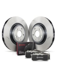 Brembo OE 18-20 Dodge Durango/12-15 Jeep Grand Cherokee/17-20 Grand Cherokee Front Disc Brake Kit - KT00666