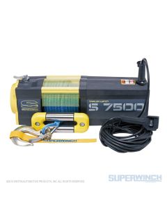 Superwinch 7500 LBS 12V DC 5/16in x 54ft Synthetic Rope S7500 Winch - SUPE-1475201