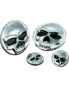 Kuryakyn Replacement Components Zombie Medallions 1in Diameter Chrome - 1492