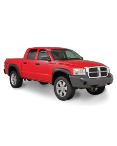 Bushwacker 05-10 Dodge Dakota Crew Cab Fleetside Extend-A-Fender Style Flares 4pc 64.9in Bed - Black - 51908-02