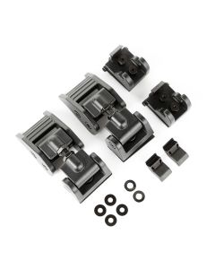 Rugged Ridge 2018-20 Jeep Wrangler JL / 2020 Jeep Gladiator Textured Black Hood Catches - 11210.27