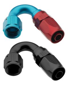 Fragola -10AN x 150 Degree Pro-Flow Hose End - Black - 231510-BL