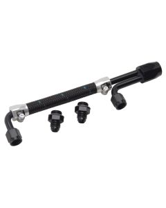 Edelbrock Dual Quad Fuel Line Kit In Clr/Blk Finish - 80913