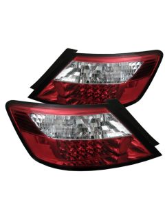 Spyder Honda Civic 06-08 2Dr LED Tail Lights Red Clear ALT-YD-HC06-2D-LED-RC - 5004512