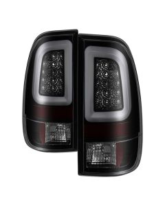 Spyder 08-16 Ford Super Duty F-250 V3 Light Bar LED Tail Lights - Blk Smoke ALT-YD-FS07V3-LBLED-BSM - 5084729