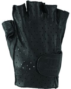 Kuryakyn Leather By River Road Tucson Shorty Gloves Black - Small - 094466