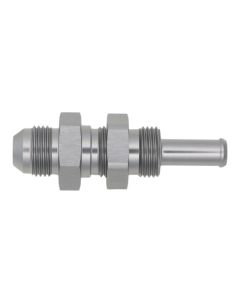 DeatschWerks 8AN Male Flare to Straight 3/8in Single Hose Barb - Anodized DW Titanium - 6-02-0740