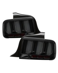 Spyder 05-09 Ford Mustang (White Light Bar) LED Tail Lights - Smoke ALT-YD-FM05V3-LED-SM - 5086709