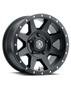ICON Rebound 18x9 5x150 25mm Offset 6in BS 110.1mm Bore Satin Black Wheel - 1818905560SB