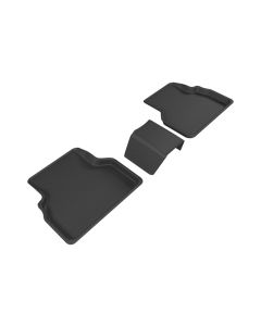 3D MAXpider 2015-2018 Audi Q3 Kagu 2nd Row Floormats - Black - L1AD03921509