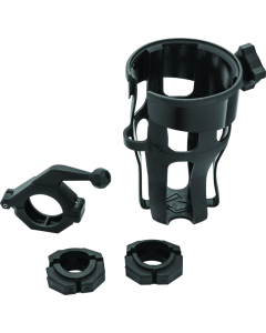Kuryakyn Universal Reflex Drink Holder With Bar Mount Black - 6483