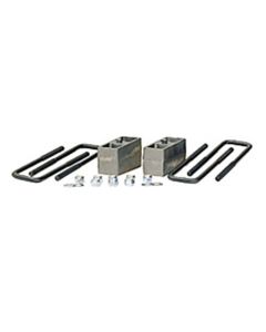 Fabtech 11-19 GM C/K2500HD 2WD/4WD 1in Rear Leaf Spring Block & U-Bolt Kit - FTS21110