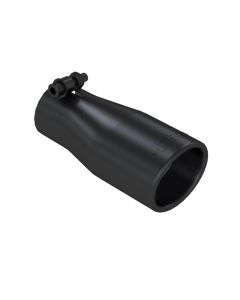 MBRP Black Coated 3 3/4" O.D. Oval 2.5" Inlet 7 1/16" Length Exhaust Tip - T5116BLK