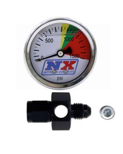 Nitrous Express N2O Flo-Thru Pressure Gauge (0-1500 PSI) 6AN - 15510