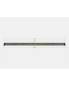 Cali Raised 42 Slim Single Row Led Bar Amber - CR2316