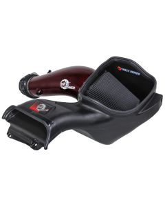 aFe 23-24 Ford F150 Raptor R Supercharged Red Carbon Track Series Air Intake w/ P5R Filter (MOQ 24) - 57-10030KR
