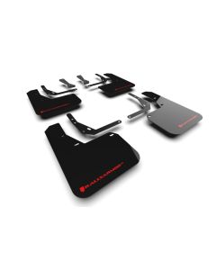 Rally Armor 2024 Hyundai Kona N Line Black UR Mud Flap - Red Logo - RALL-MF103-UR-BLK-RD