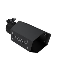 MBRP Black Coated 4" O.D. Dual Wall Angled, 2.5" Inlet, 8" Length Exhaust Tip - T5173BLK