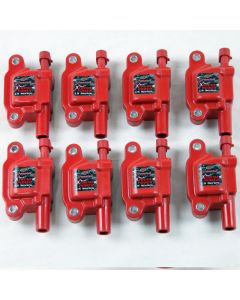 Granatelli 05-13 GM LS1/LS2/LS3/LS4/LS5/LS6/LS7/LS9/LSA Hi-Perf Coil Packs - Red (Set of 8) - 28-0513-CPR