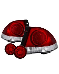 Spyder 01-03 Lexus IS300 LED Tail Lights - Red Clear ALT-YD-LIS300-LED-SET-RC - 5085061