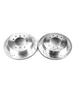 Power Stop 03-09 Lexus GX470 Rear Evolution Drilled & Slotted Rotors - Pair - JBR971XPR
